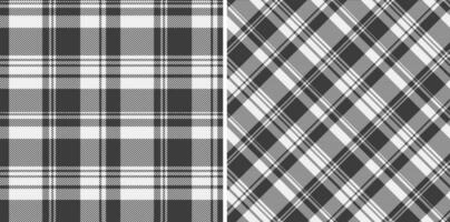 nahtlos Tartan prüfen von Vektor Muster Textur mit ein Plaid Hintergrund Stoff Textil.