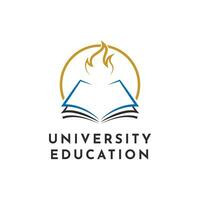 Universität Akademie Logo Design Idee vektor