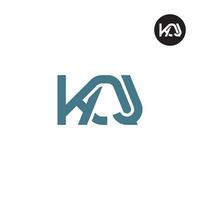 Brief kaj Monogramm Logo Design vektor