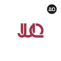 brev juq monogram logotyp design vektor