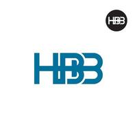 Brief hbb Monogramm Logo Design vektor