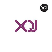 brev xoj monogram logotyp design vektor