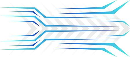 sportlich Scharf Linie Blau Gradient geometrisch modern futuristisch Hintergrund vektor