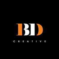bd Brief Initiale Logo Design Vorlage Vektor Illustration