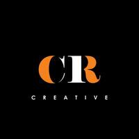 cr Brief Initiale Logo Design Vorlage Vektor Illustration