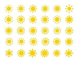 Sonne Symbol. das Silhouette von das Sonne leuchtenden hell auf ein Frühling Morgen vektor