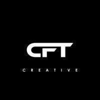 cft brev första logotyp design mall vektor illustration