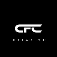 cfc Brief Initiale Logo Design Vorlage Vektor Illustration