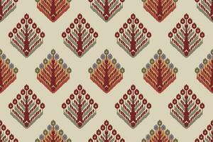 ikat stam- indisk sömlös mönster. etnisk aztec tyg matta mandala prydnad inföding boho sparre textil.geometrisk afrikansk amerikan orientalisk traditionella vektor illustrationer. broderi stil