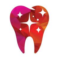 Zähne Zahn Logo Design Vektor Illustration