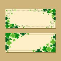 st Patrick's Tag Karte Banner vektor