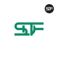 Brief sdf Monogramm Logo Design vektor