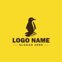 Pinguin Logo und Symbol sauber eben modern minimalistisch Geschäft und Luxus Marke Logo Design editierbar Vektor