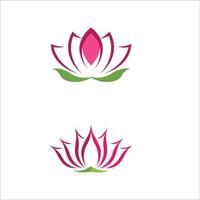 Schönheit Lotusblume Vektor-Symbol vektor