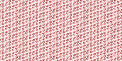 enkel rosa röd hjärtan sömlös mönster. valentines dag bakgrund. platt design ändlös kaotisk textur tillverkad av mycket liten hjärta silhuetter på vit bakgrund vektor