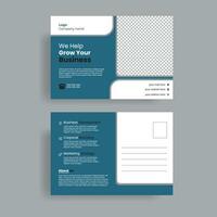moderne Firmenpostkarten-Designvorlage vektor