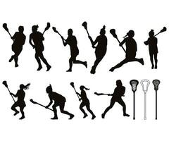 lacrosse kvinnor, kvinna sporter ClipArt, lacrosse pinnar, lacrosse kvinnor silhuetter vektor fil, lacrosse sport