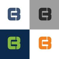 c och b logotyp design vektor