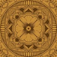 Vintage schöner Mandala-Blumenhintergrund vektor