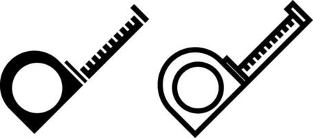 Band Messung Symbol, Zeichen, oder Symbol im Glyphe und Linie Stil isoliert auf transparent Hintergrund. Vektor Illustration