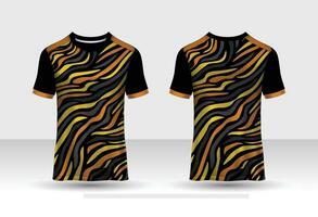 fotboll t-shirt design slimmad med runda nacke. vektor illustration