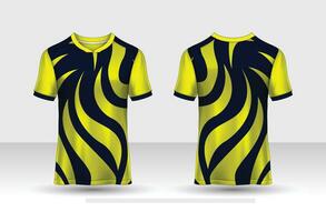 Sporttrikot und T-Shirt-Vorlage Sporttrikot-Designvektor. Sportdesign für Fußball, Rennen, Gaming-Trikot. Vektor. vektor