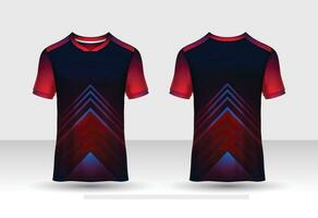 Sporttrikot und T-Shirt-Vorlage Sporttrikot-Designvektor. Sportdesign für Fußball, Rennen, Gaming-Trikot. Vektor. vektor