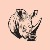 noshörning bild vektor, illustration av en noshörning vektor