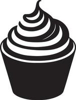 schwarz und Weiß Illustration von Kuchen vektor