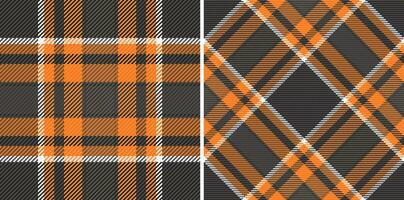 prüfen Textur Hintergrund von Tartan Plaid Stoff mit ein Textil- Muster Vektor nahtlos. einstellen im retro Farben zum schlank Rock Mode.