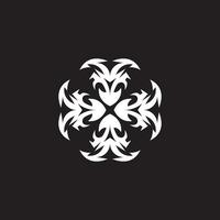 schwarzes tribal tattoo symbol illustration vektor