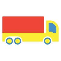 LKW Symbol oder Logo Illustration eben Farbe Stil vektor