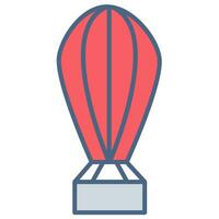 Ballon Symbol oder Logo Illustration gefüllt Farbe Stil vektor