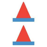 Kegel Straße Symbol oder Logo Illustration eben Farbe Stil vektor