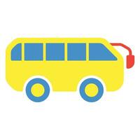 Bus Symbol oder Logo Illustration eben Farbe Stil vektor