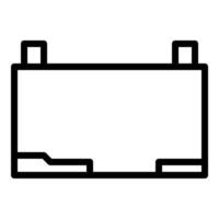 Whiteboard Symbol oder Logo Illustration Gliederung schwarz Stil vektor