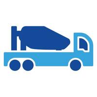 LKW Symbol oder Logo Illustration Glyphe Stil vektor