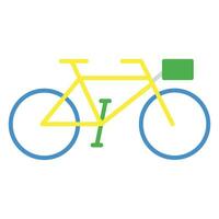 cykel ikon eller logotyp illustration platt Färg stil vektor