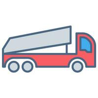 LKW Symbol oder Logo Illustration gefüllt Farbe Stil vektor