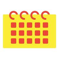 Kalender Symbol oder Logo Illustration eben Farbe Stil vektor