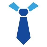 Krawatte Symbol oder Logo Illustration Glyphe Stil vektor