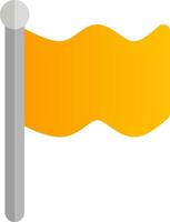 Orange Flagge Symbol Zeichen vektor