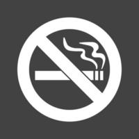 ingen rökning tecken. förbjudna tecken ikon isolerad på svart bakgrund vektor illustration.