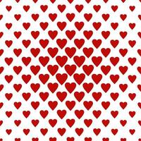 sömlös röd hjärta mönster bakgrund för valentines dag vektor