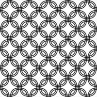 svartvit sömlös böjd mönster design vektor