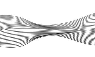 abstrakt Vinka rader svart vektor bakgrund
