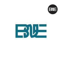 brev bne monogram logotyp design vektor