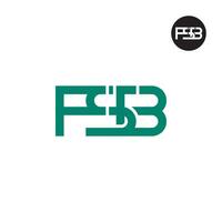 Brief fsb Monogramm Logo Design vektor