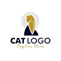 katt djur- illustration logotyp vektor