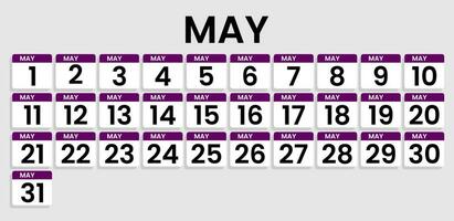 fjärdedel kalender mall för 2024. vägg kalender rutnät i minimalistisk stil. startande från 1 till 30. senast kalender för Allt månader vektor